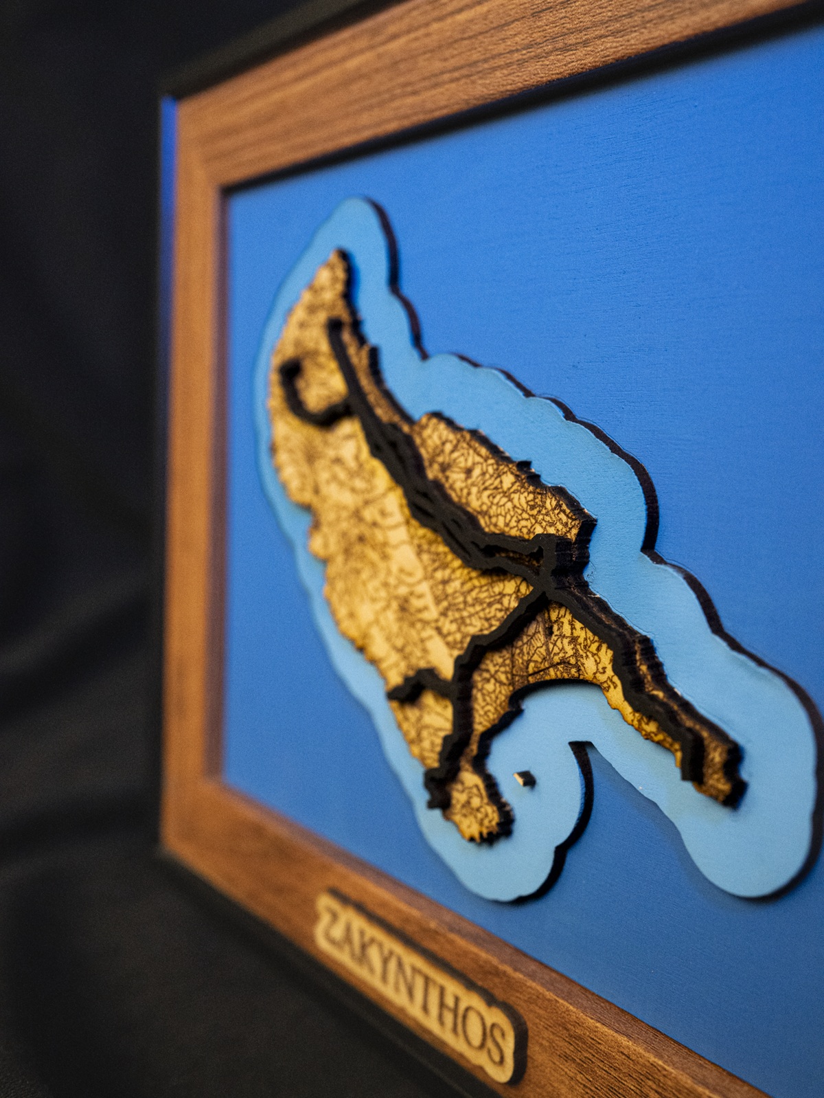 3D Ξύλινος Χάρτης της Ζακύνθου